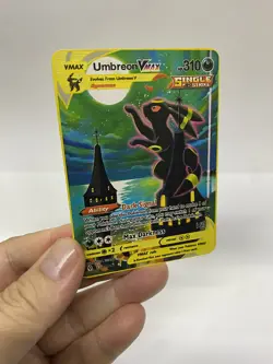 Umbreon Vmax Gold Metal Pokemon Card-Collectible Gift Display！Christmas HOT - Image 4