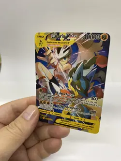 Lucario Vmax Gold Metal Pokemon Card-Collectible Gift Display！Christmas HOT - Image 3