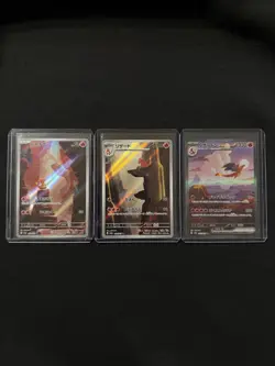 Charizard ex SAR 201/165 Charmander Charmeleon AR Pokemon Card 151 Japanese Set - Image 2