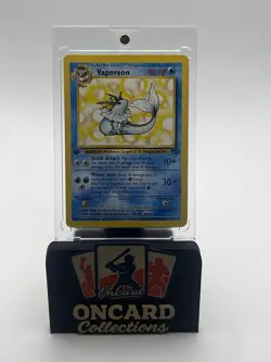 Vaporeon 28/64 1st Edition Pokemon Card Jungle Rare Non Holo LP - Image 1