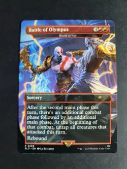 Battle of Olympus 2208 Rare MTG God of War Secret Lair - Image 1
