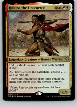 Haktos the Unscarred THB #218 Foil Theros Beyond Death MTG - $0.17 - Image 1