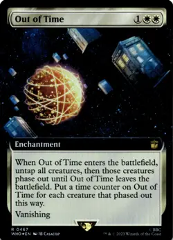 MTG Out of Time (Extended Art) Foil NM Doctor Who Magic 467 - Image 1