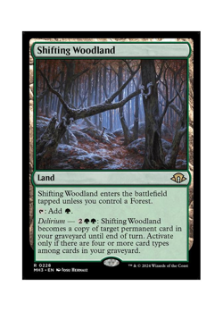 Magic the Gathering MTG MH3 Shifting Woodland 228 Regular Near Mint - Image 1