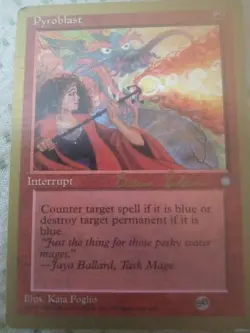 Pyroblast - 1998 Ben Rubin (ICE) (SB) World Championship Decks Regular - Image 1