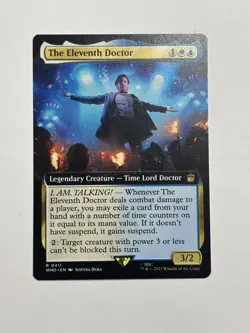 The Eleventh Doctor (Extended Art) Universes Beyond: Doctor Who Foil Magic MTG - Image 1