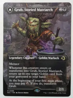 Grub, Storied Matriarch *Borderless Rare* Magic MtG x1 Lorwyn Eclipsed - Image 1