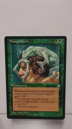 Magic the Gathering: Thoughtleech - 1995 Ice Age Edition - Lightly Played - Image 1