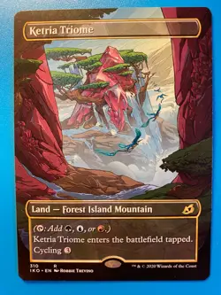 MTG 1x SHOWCASE Ketria Triome # 310 Ikoria: Lair of Behemoths Magic the x1 NM - Image 1