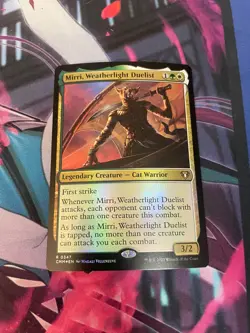 MTG - MIRRI WEATHERLIGHT DUELIST - RARE - CMM - NM - FOIL - Image 1