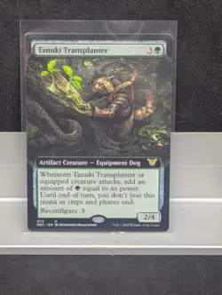 Tanuki Transplanter EXTENDED ART X1 LP Kamigawa: Neon Dynasty MTG - Image 1