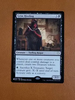 NM Grim Hireling 025/062 "The List" Reprint Commander: Forgotten Realms AFC - Image 1