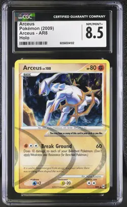 CGC 8.5 Arceus 2009 Arceus AR8 Holo Pokemon Card - Image 1
