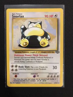 1999 Pokemon Snorlax 27/64 Non Holo - Jungle unlimited - LP+ - Image 1