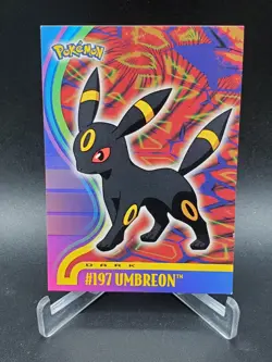 Pokemon 2001 Topps Umbreon #197 Blue Logo - TV Animation Vintage LP - Image 1