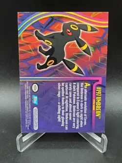 Pokemon 2001 Topps Umbreon #197 Blue Logo - TV Animation Vintage LP - Image 2