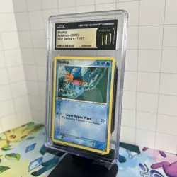 CGC 10 PRISTINE - Pokemon Mudkip 11/17 (2006) POP Series 4 - Image 3