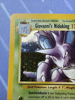 Giovanni's Nidoking HOLO 7/132 Gym Challenge VINTAGE Pokemon 2000 - Image 4