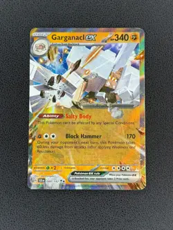 Pokemon Stellar Crown - GARGANACL EX #089/142 - Double Rare Holo Pokemon - Image 1