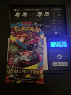 (HEAVY) 22.48g Pokemon TCG Mega Evolution Booster Pack (SEALED)✅ - Image 1