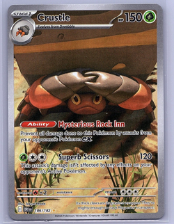 Crustle 186/182 Destined Rivals Illustration Rare Holo Pokemon TCG NM - Image 1