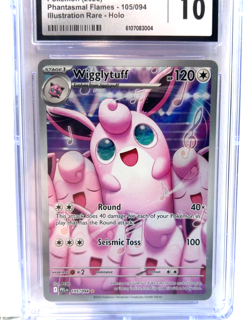 2025 POKEMON GEM MINT WIGGLYTUFF # 105/094 HOLO GRADE 10 AWESOME ! - Image 2