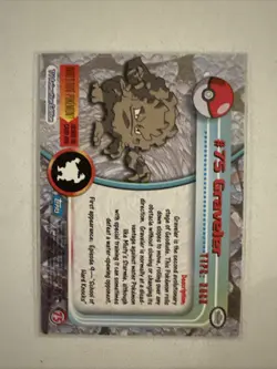 Pokemon Topps TCG: Graveler #75 Base Chrome - Series 1 - Image 2