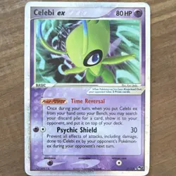 Pokemon Celebi ex 017/017 POP Series 2 Ultra Rare Holo EX 80HP Psychic Shield - Image 1