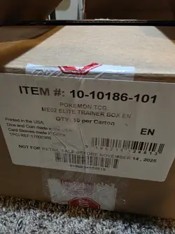 POKEMON PHANTASMAL FLAMES ELITE TRAINER 10 BOX ETB CASE ME02 - Image 2