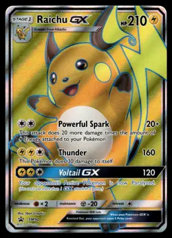 RAICHU-GX - SM90 Promo SM Black Star Promos Pokemon NM - Image 1