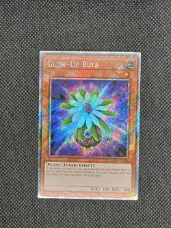 Yu-Gi-Oh! Glow-Up Bulb RA03-EN245 Platinum Secret Rare 1st Edition NM Condition - Image 1