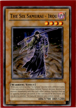 3x The Six Samurai - Irou | STON-EN012 | Yu-Gi-Oh! TCG - Image 1