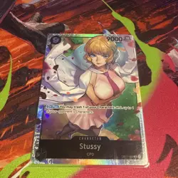 One Piece TCG Stussy SR OP07-085 500 Years in the Future English - Image 1