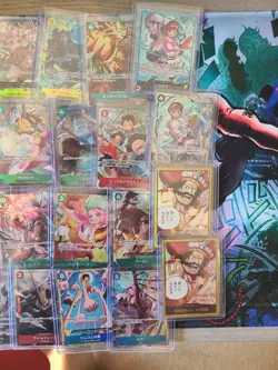 One Piece TCG Japanese Alt Art Lot Sleeved Pulled Fresh NM Set - Image 3