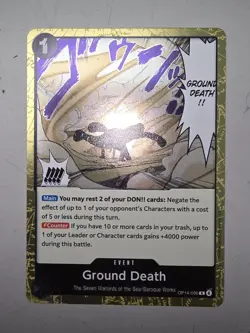 One Piece TCG - The Azure Sea's Seven - Ground Death OP14-096 R - Near Mint Foil - Image 1