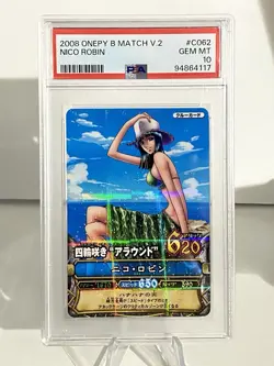 2008 VINTAGE One Piece Onepy Berry Match Nico Robin Holo PSA 10 - Image 1