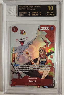 Nami OP01-016 Gift Collection 2023 Promo One Piece English BGS Black Label 10 - Image 1