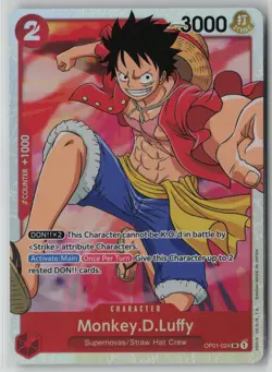 Monkey.D.Luffy (024) OP01-024 One Piece Romance Dawn Super Rare Near Mint - Image 1