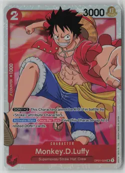 Monkey.D.Luffy (024) OP01-024 One Piece Romance Dawn Super Rare Near Mint - Image 1