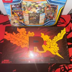 Pokemon Cards Team Rocket’s Moltres Ex UPC Box And Mega Kangaskhan Ex Box New - Image 1