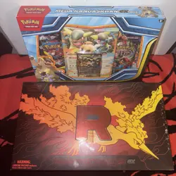 Pokemon Cards Team Rocket’s Moltres Ex UPC Box And Mega Kangaskhan Ex Box New - Image 2