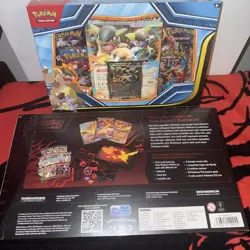 Pokemon Cards Team Rocket’s Moltres Ex UPC Box And Mega Kangaskhan Ex Box New - Image 3