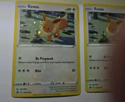 Eevee SWSH190 with SWIRL - SWSH Black Star Promo - Pokemon TCG Card X 2 - Image 2