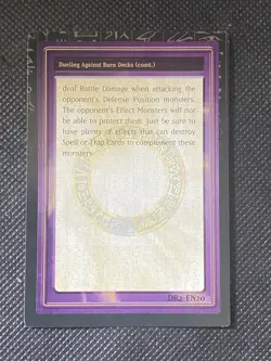 YuGiOh! - Tip Card #20 Of 50 DR2-EN020 Dark Revelation Volume 2 Lightly Played - Image 2