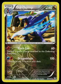 Pokemon Card - Garchomp Dragons Exalted 90/124 Reverse Holo - Image 1