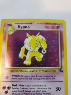 Hypno Fossil Set Holo Pokemon Card Base WOTC NM - Image 4
