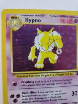 Hypno Fossil Set Holo Pokemon Card Base WOTC NM - Image 5