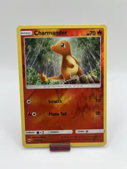 Burning Shadows 18/147 Reverse Holo Charmander Card - Image 1