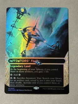 MTG English Inventors' Fair (0021) (Borderless) NM Foil Stellar Sights - Image 1