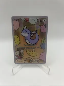 After Skool Hobby V2 #72 Ditto Dratini Holo Fan Art Card Genetic Mystery Pokemon - Image 1